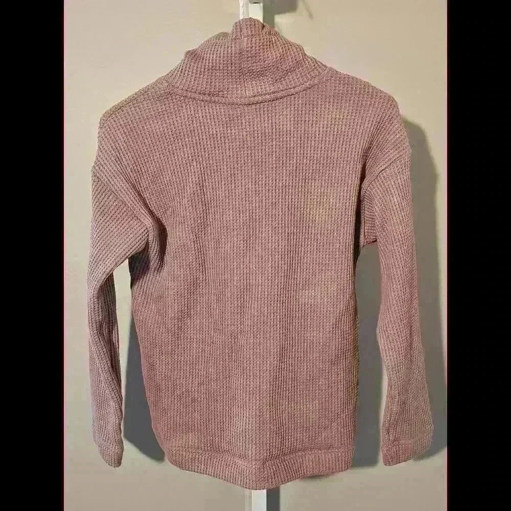 Cozy Waffle Knit Turtleneck Pullover - L.L. Bean - Picture 2 of 8